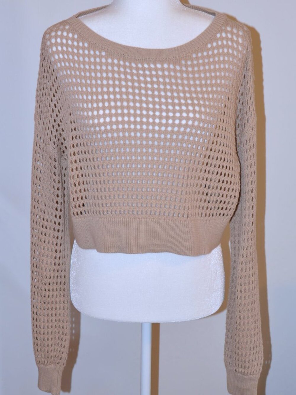 IVL Cotton Blend Crop Sweater size S